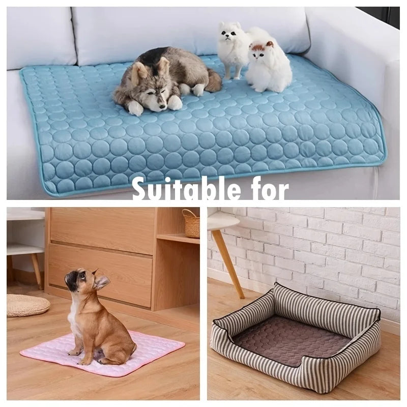 Extra-Large Cooling Mat – Summer Pet Bed for Dogs & Cats | Durable, Ice Pad Blanket