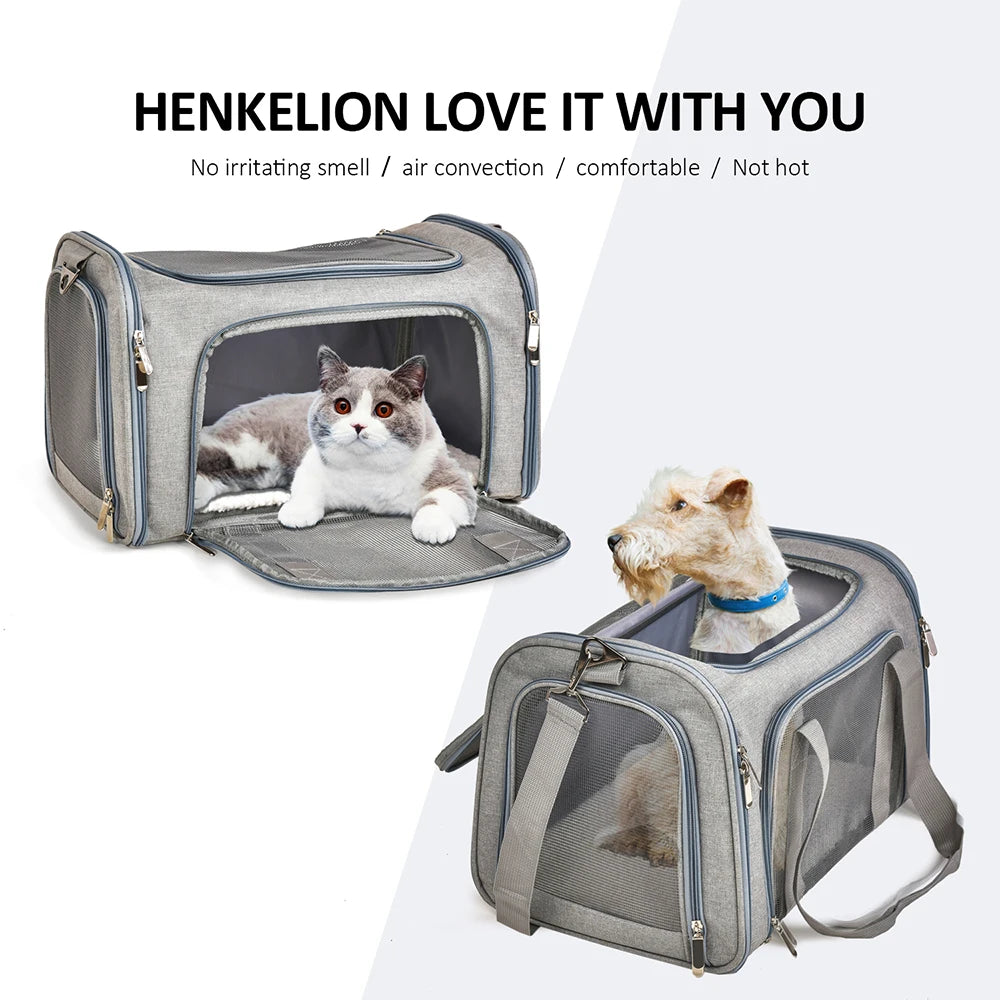 Airline-Approved Soft-Sided Pet Carrier Backpack for Small Dogs & Cats
