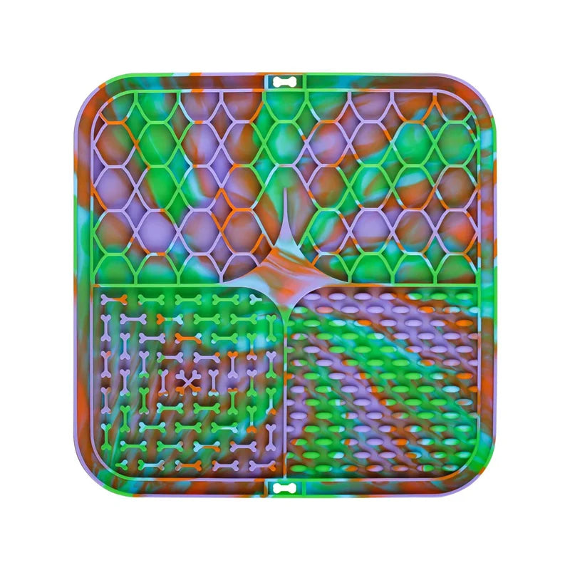 Silicone Lick Mat for Dogs – Slow Feeder & Bathing Distraction Tool