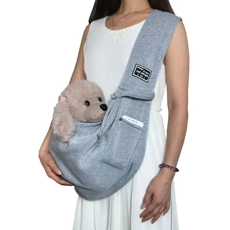 Portable Pet Sling Carrier – Comfortable Crossbody Bag for Cats & Dogs