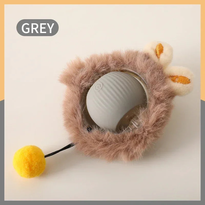 Rolling Cat Ball Faux Tail Rechargeable Smart Pet Electric Toy