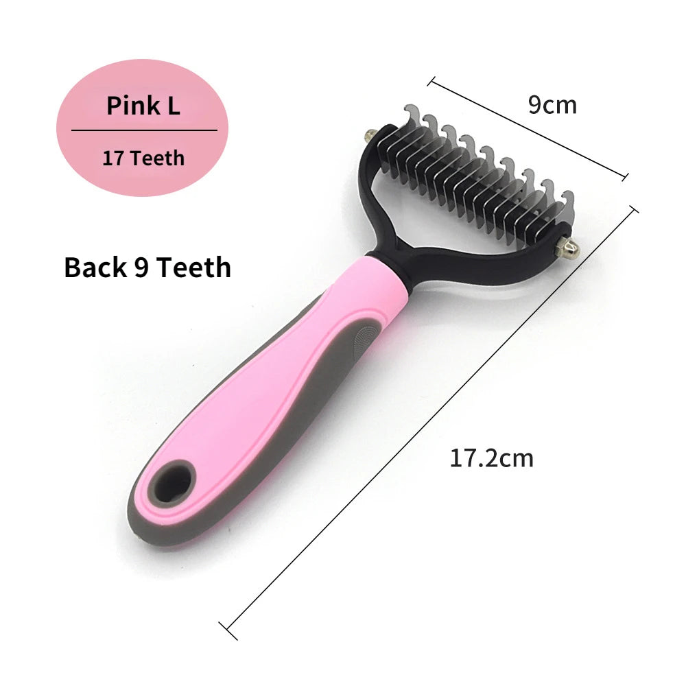 Pet Deshedding Brush Dog Hair Remover