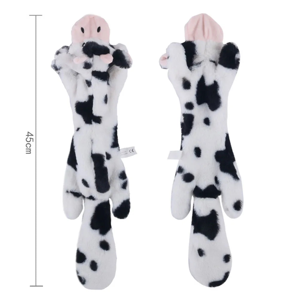 Funny Simulated Animal No Stuffing Dog Toy with Squeakers.