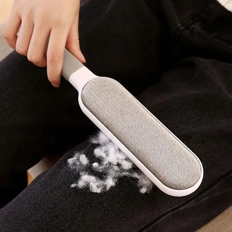 Double-Sided Electrostatic Pet Hair Remover for Clothing, Furniture & Carpet