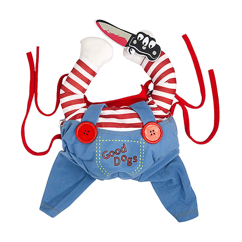 Halloween Cat & Dog Costume – Soft, Warm Jumpsuit for Small & Medium Pets