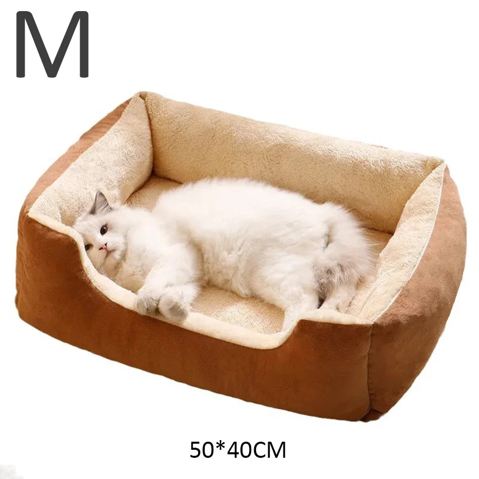 Cat & Small Dog Bed – Soft Cushion Pet House