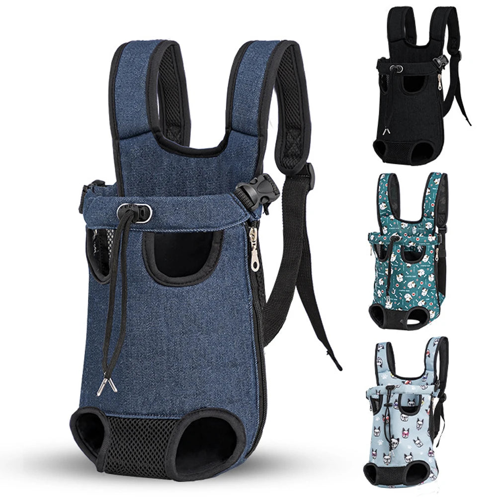 Camouflage Breathable Outdoor Dog Carrier Backpack – Travel & Vehicle Pet Transport Bag