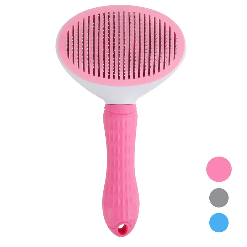 Self-Cleaning Pet Hair Removal Slicker Comb