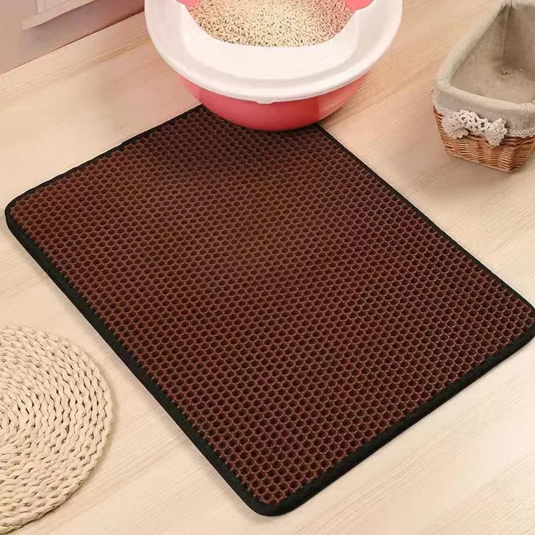 Cat Litter Mat With Double Layer Waterproof.