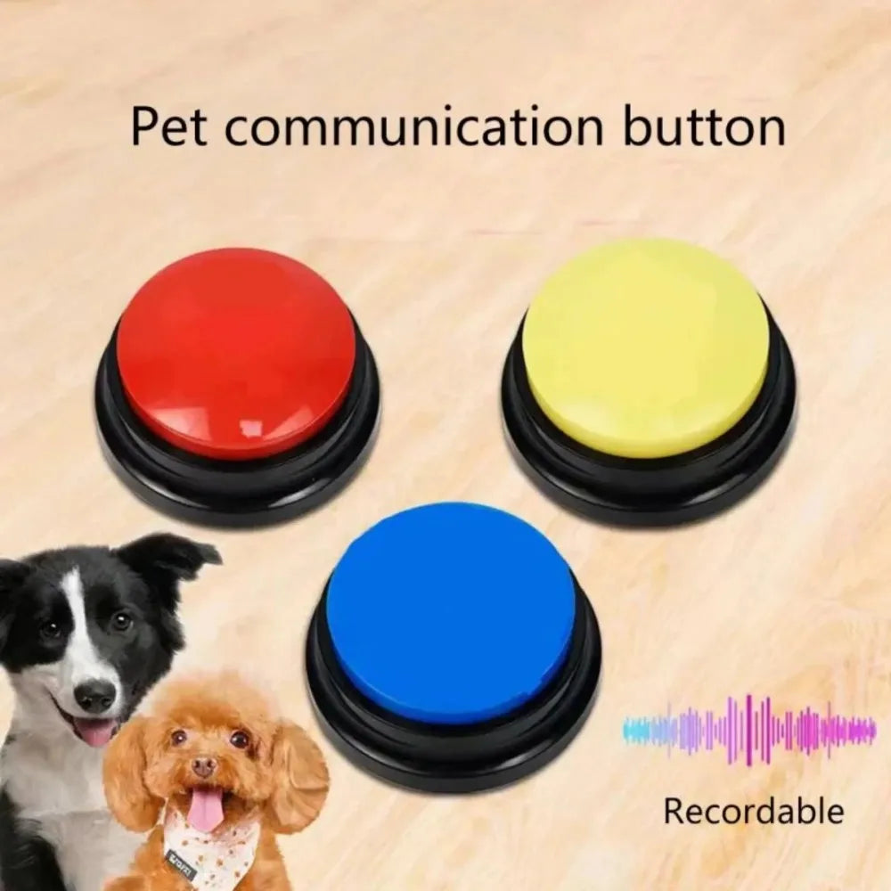 8PCS Dog Talking Buttons – 30-Second Recordable Training Buzzers