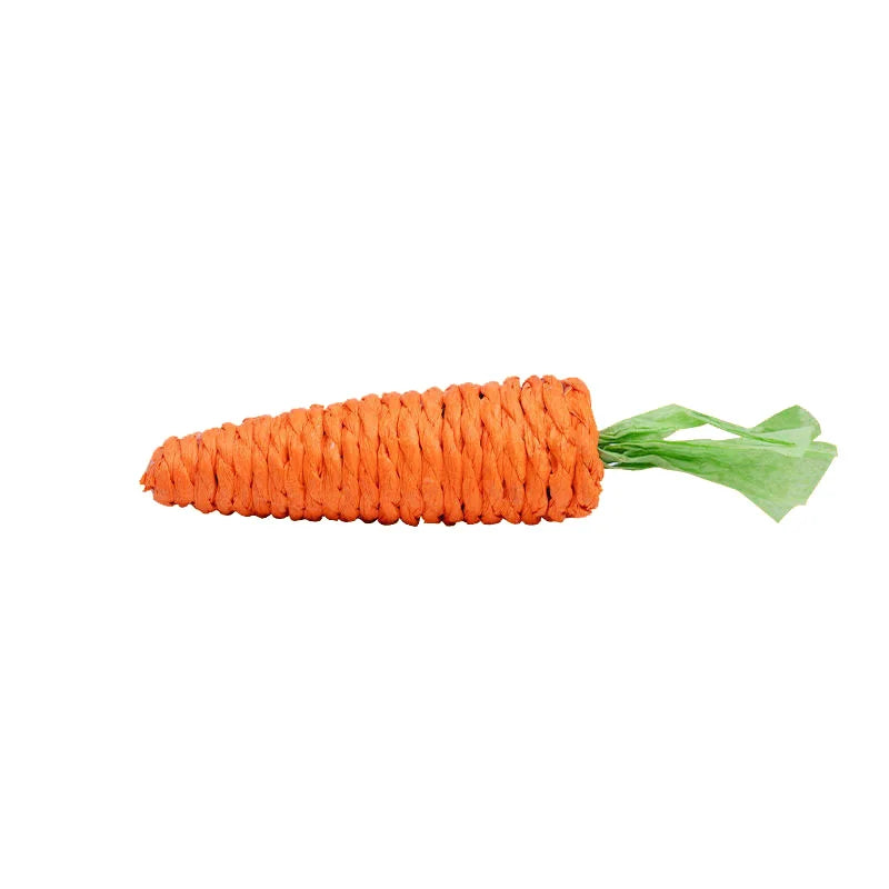 Sound Carrot Cat Toy – Teething & Anti-Bite Cuddle Stick with Scratch Surface