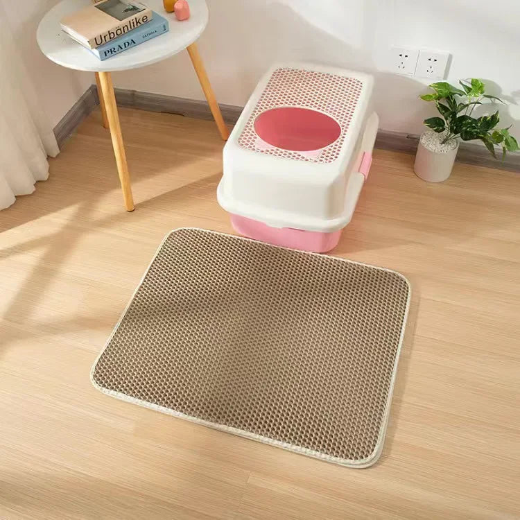 Cat Litter Mat With Double Layer Waterproof.