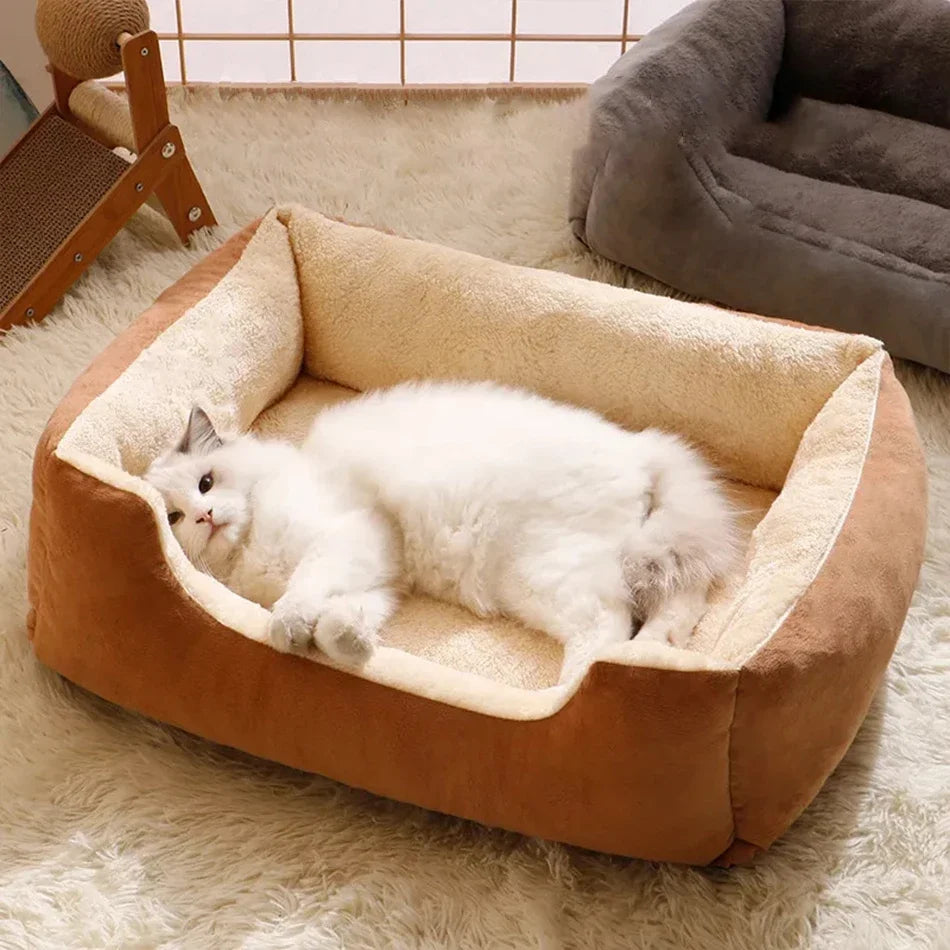 Cat & Small Dog Bed – Soft Cushion Pet House