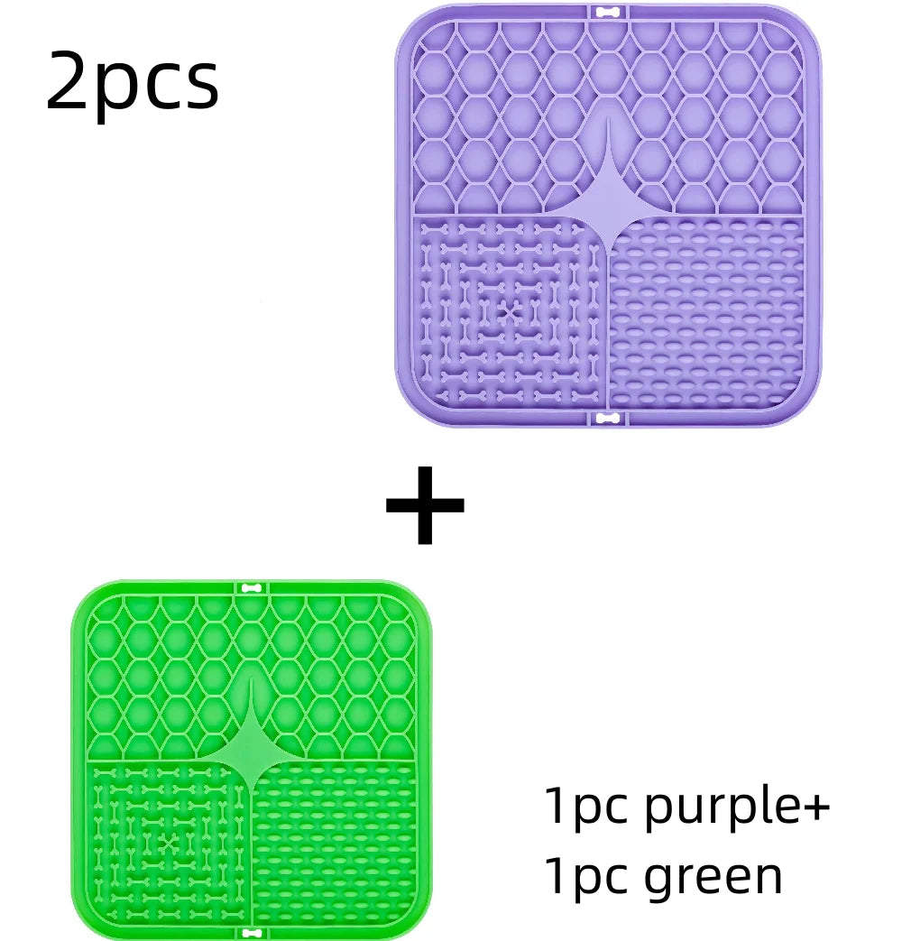 Silicone Lick Mat for Dogs – Slow Feeder & Bathing Distraction Tool