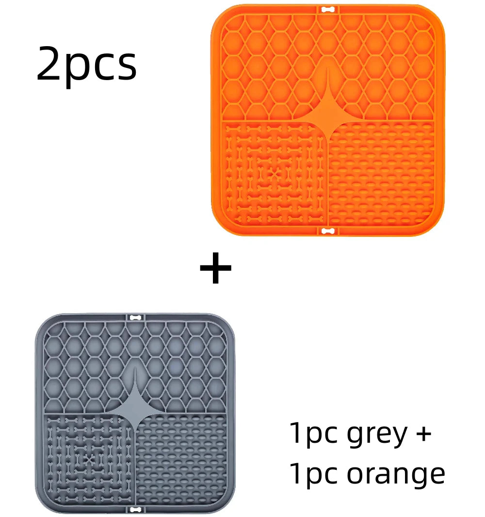 Silicone Lick Mat for Dogs – Slow Feeder & Bathing Distraction Tool