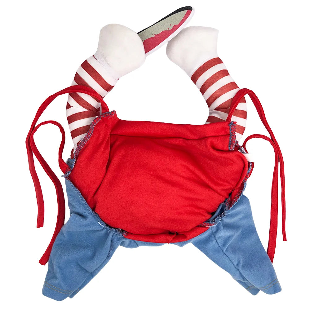 Halloween Cat & Dog Costume – Soft, Warm Jumpsuit for Small & Medium Pets