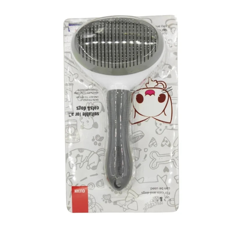 Self-Cleaning Pet Hair Removal Slicker Comb