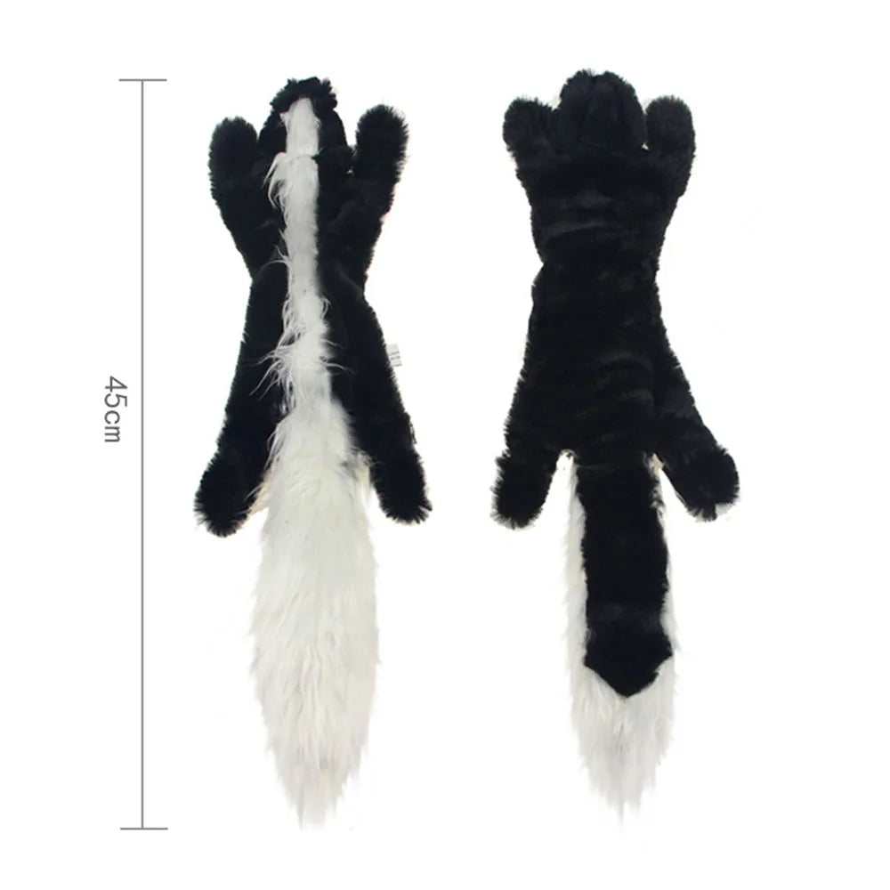 Funny Simulated Animal No Stuffing Dog Toy with Squeakers.