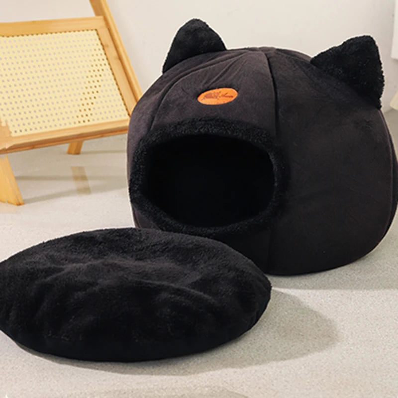 New Deep Sleep Comfort In Winter Cat Bed.