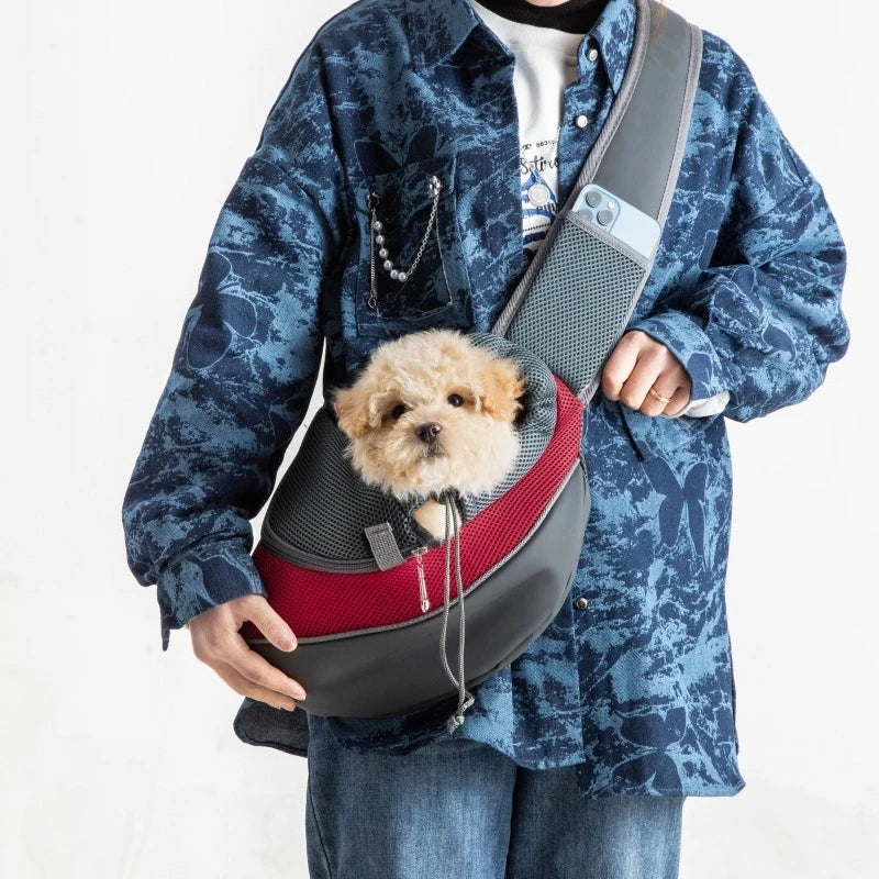 Pet Carrier Backpack – Mesh Travel Sling & Shoulder Tote