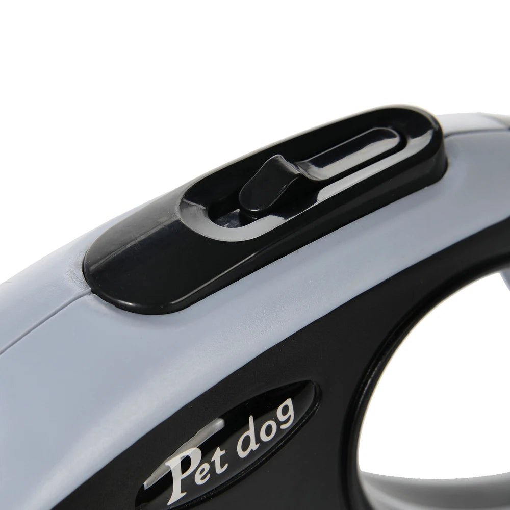 Retractable Dog Leash – Paw Print Design, Durable Nylon Rope for Small to Large Dogs