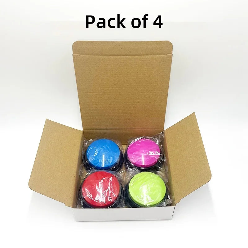 8PCS Dog Talking Buttons – 30-Second Recordable Training Buzzers