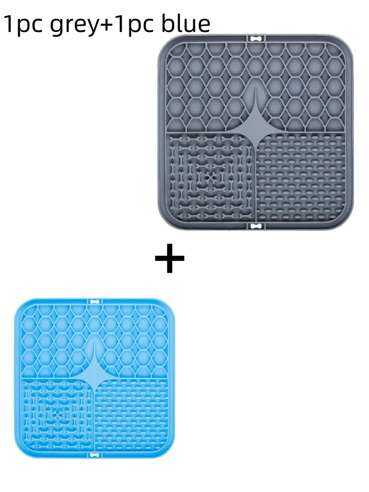 Silicone Lick Mat for Dogs – Slow Feeder & Bathing Distraction Tool