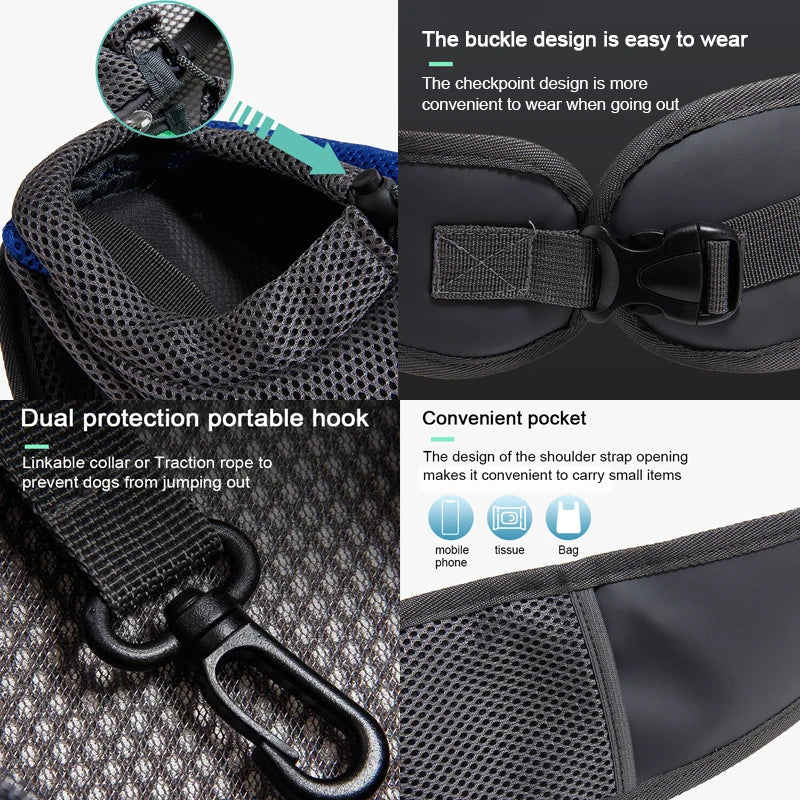 Pet Carrier Backpack – Mesh Travel Sling & Shoulder Tote