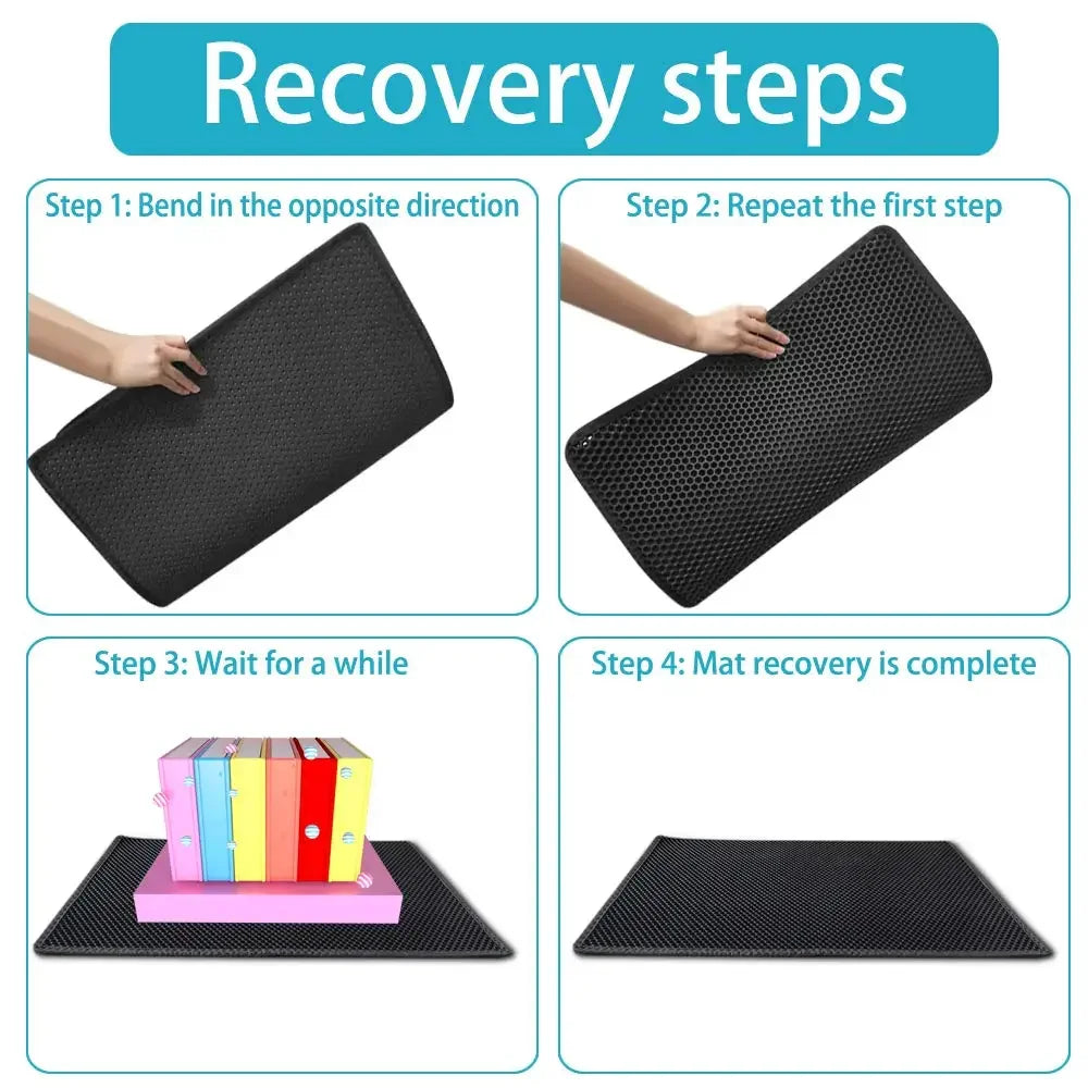 Cat Litter Mat With Double Layer Waterproof.