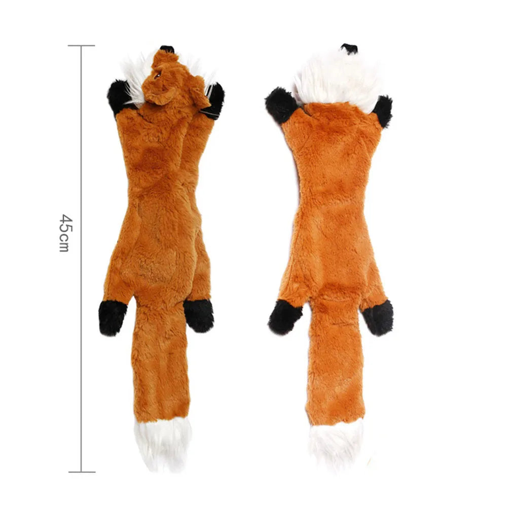Funny Simulated Animal No Stuffing Dog Toy with Squeakers.
