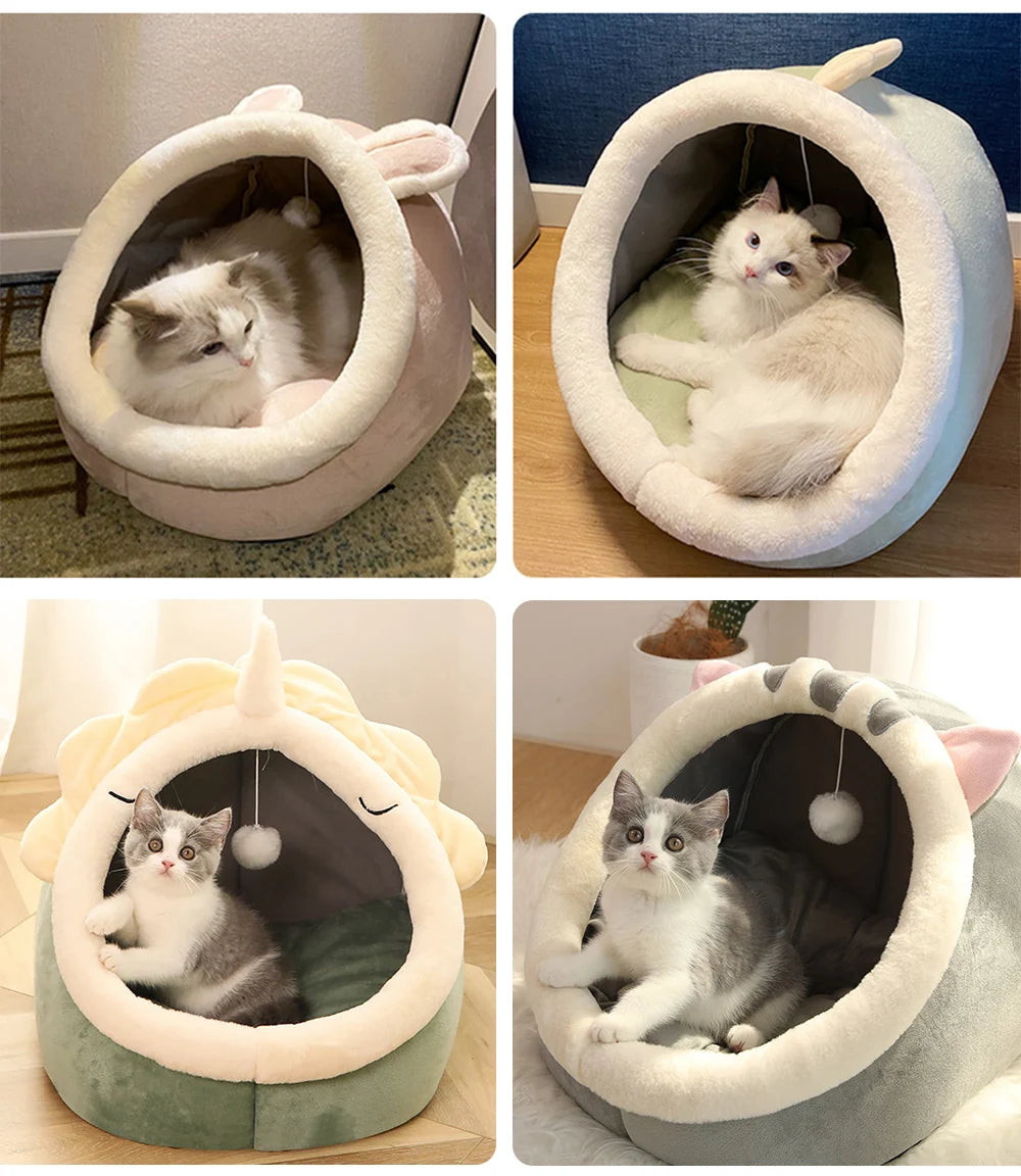 Deep Sleep Cat Bed Foldable,Removable and Washable.
