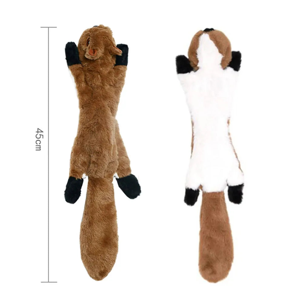 Funny Simulated Animal No Stuffing Dog Toy with Squeakers.
