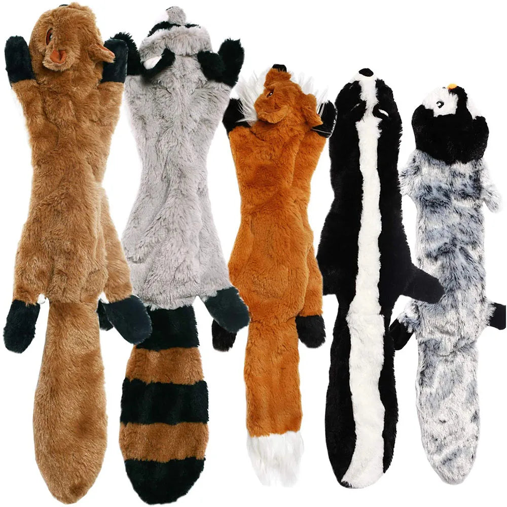 Funny Simulated Animal No Stuffing Dog Toy with Squeakers.