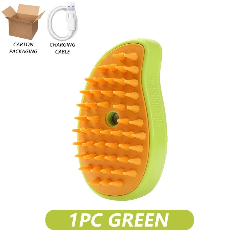 3-in-1 Steamy Brush for Cat's/Dog's Grooming
