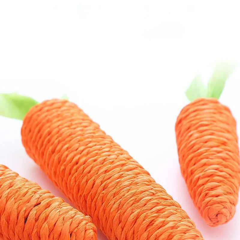 Sound Carrot Cat Toy – Teething & Anti-Bite Cuddle Stick with Scratch Surface