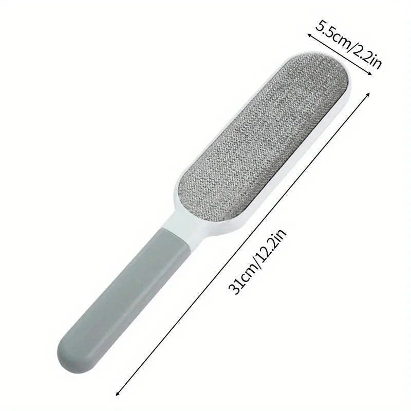 Double-Sided Electrostatic Pet Hair Remover for Clothing, Furniture & Carpet