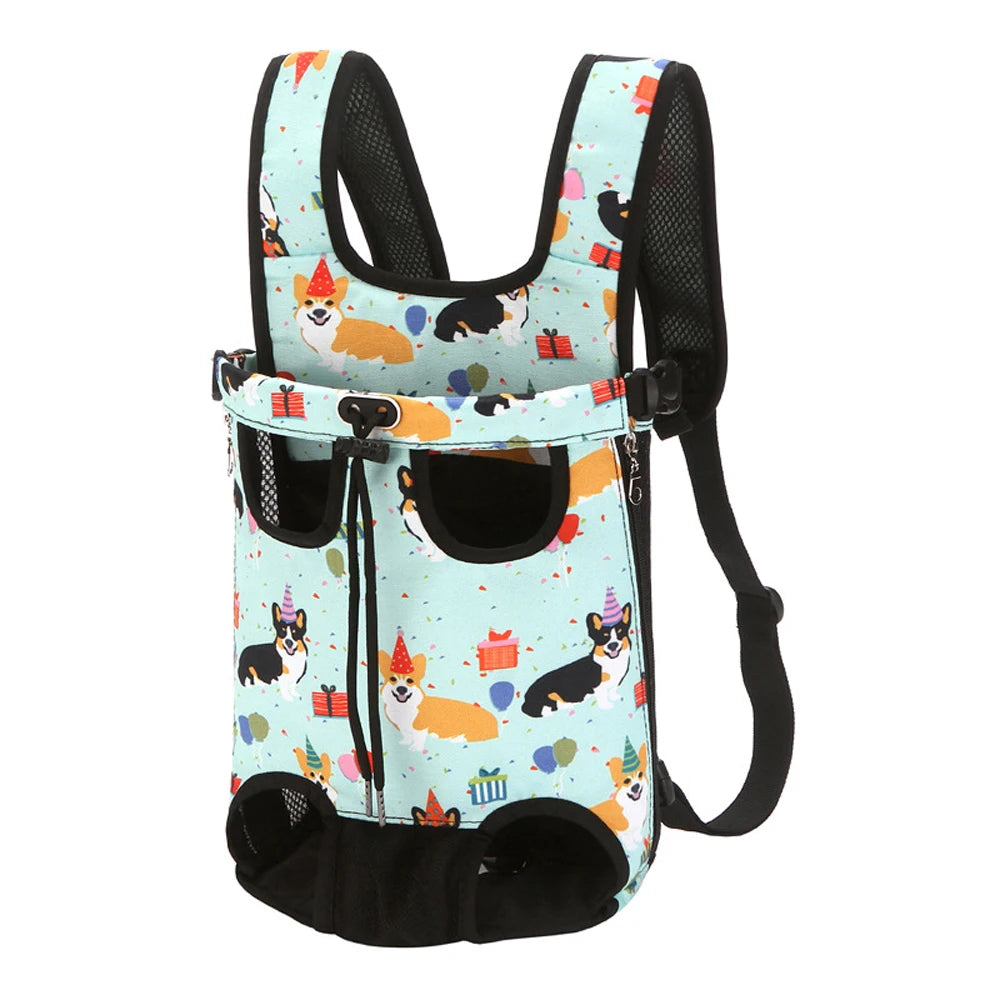 Camouflage Breathable Outdoor Dog Carrier Backpack – Travel & Vehicle Pet Transport Bag