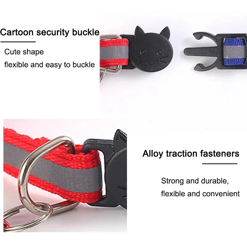 10-Pack Adjustable Cat Collars with Bells – Wholesale Set