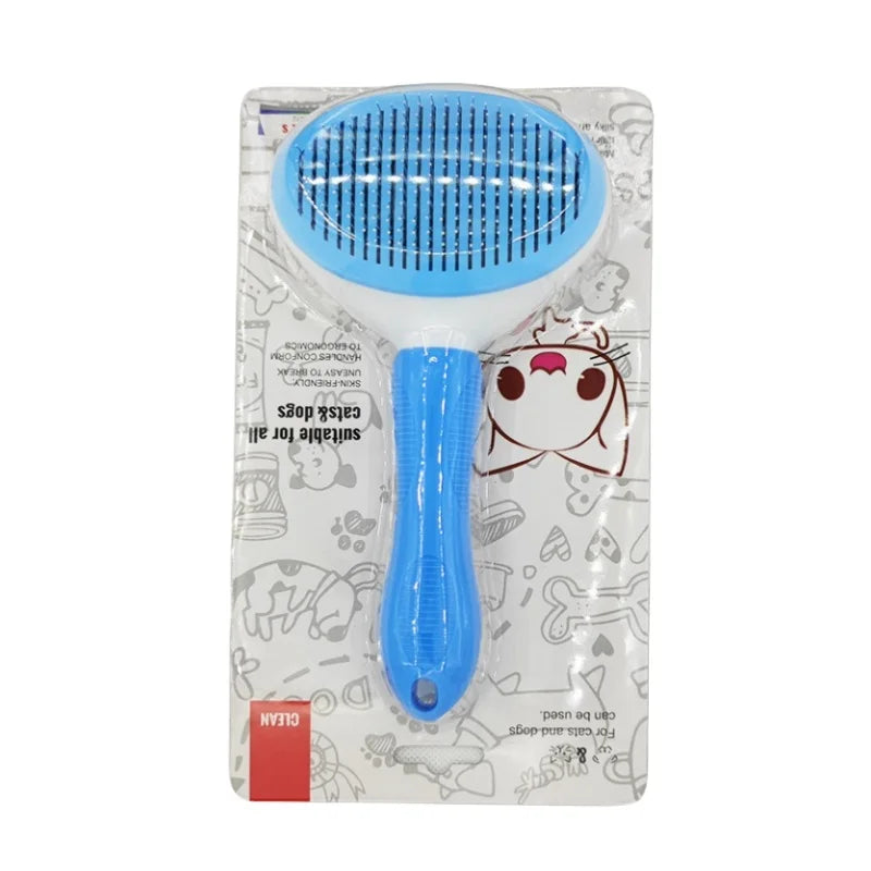 Self-Cleaning Pet Hair Removal Slicker Comb
