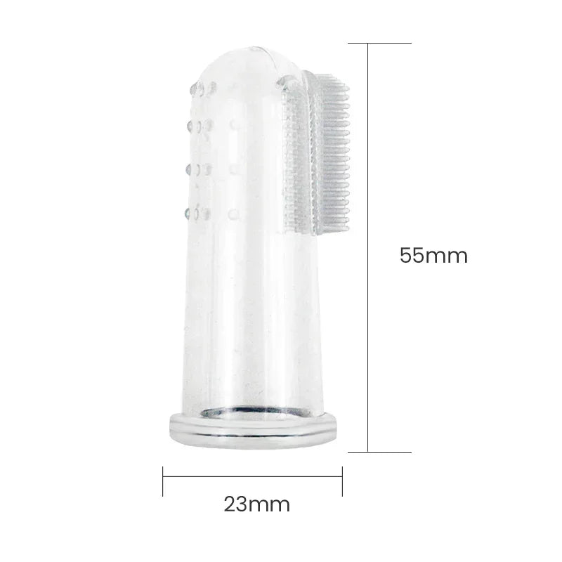 Soft Silicone Pet Finger Toothbrush – For Dogs & Cats