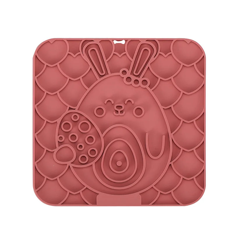 Silicone Lick Mat for Dogs – Slow Feeder & Bathing Distraction Tool