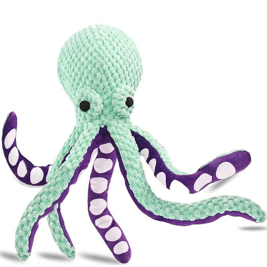 Interactive Plush Octopus Dog Toy – Durable Sound Toy for All Breeds