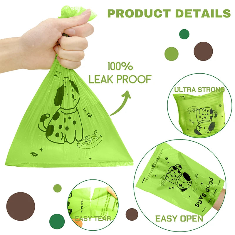 EPI Biodegradable Lavender Dog Poop Bags with Dispenser