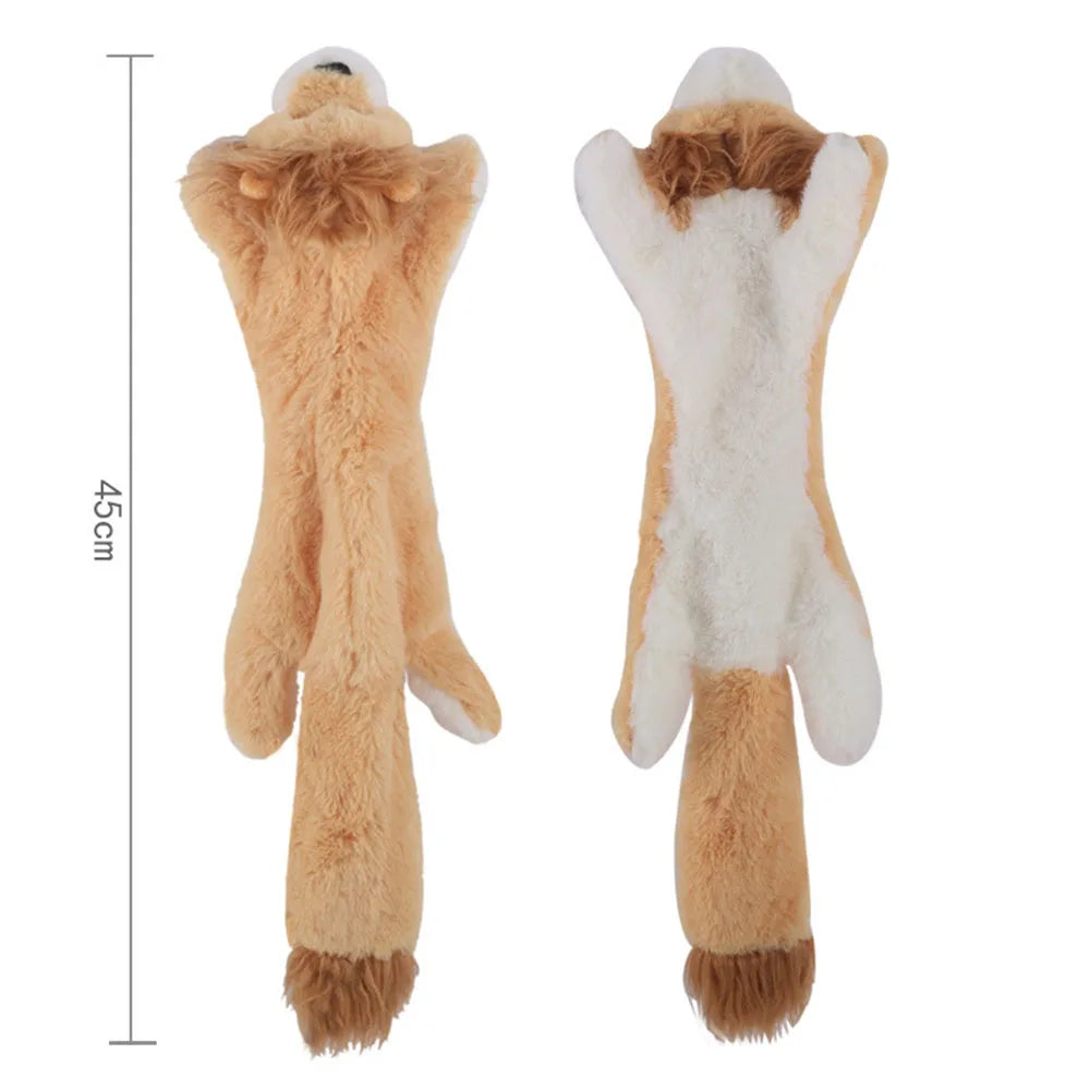 Funny Simulated Animal No Stuffing Dog Toy with Squeakers.