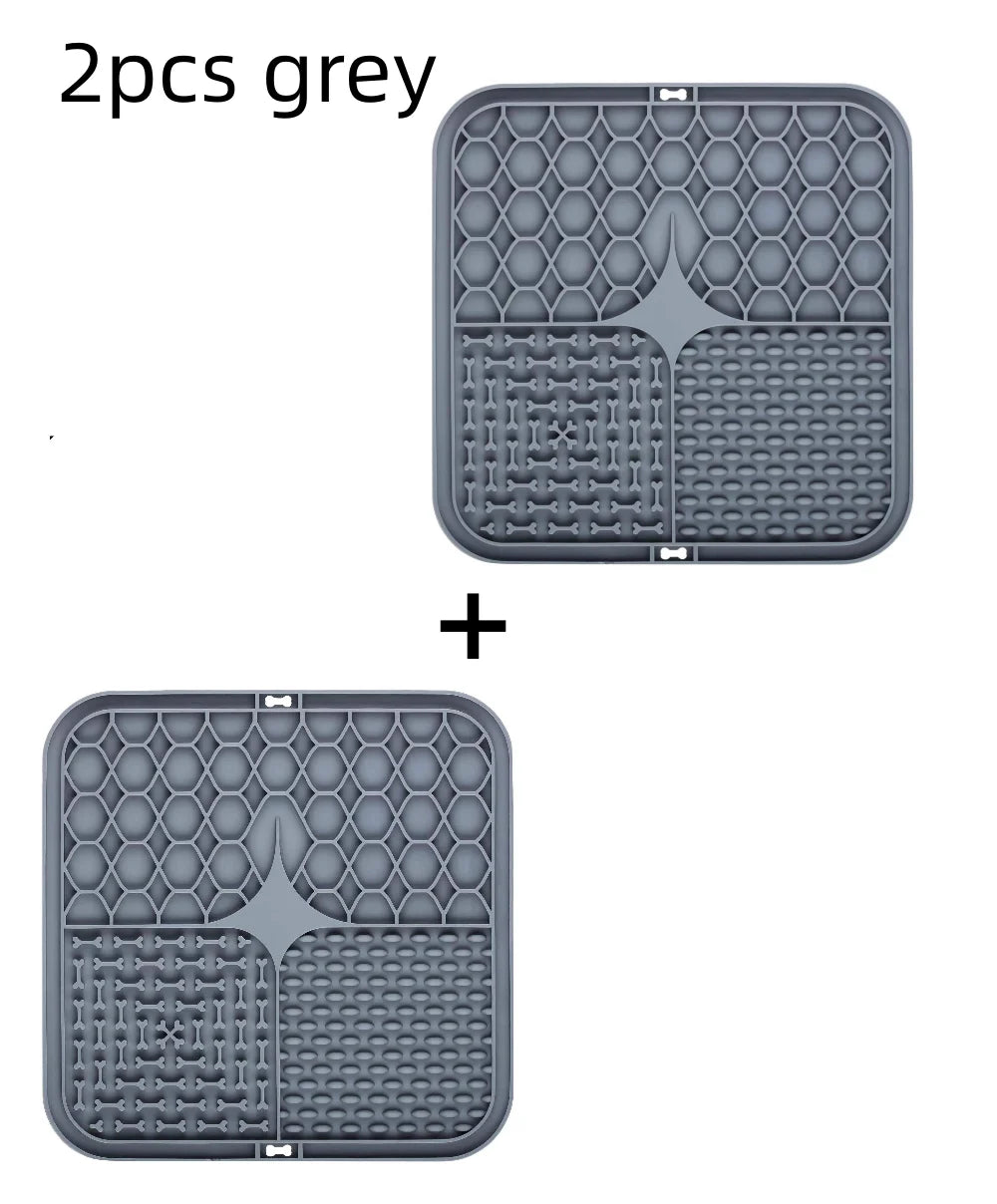 Silicone Lick Mat for Dogs – Slow Feeder & Bathing Distraction Tool