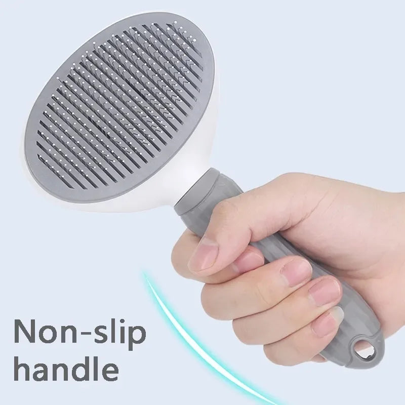 Self-Cleaning Pet Hair Removal Slicker Comb