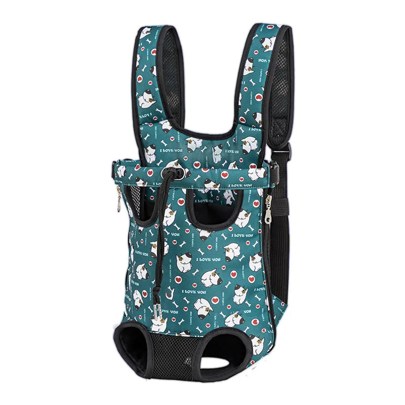 Camouflage Breathable Outdoor Dog Carrier Backpack – Travel & Vehicle Pet Transport Bag