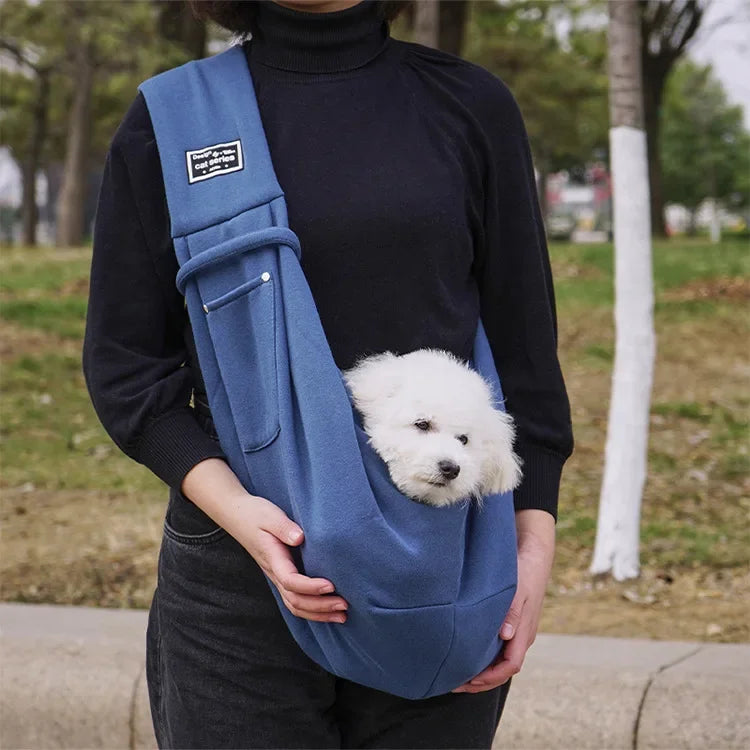 Portable Pet Sling Carrier – Comfortable Crossbody Bag for Cats & Dogs