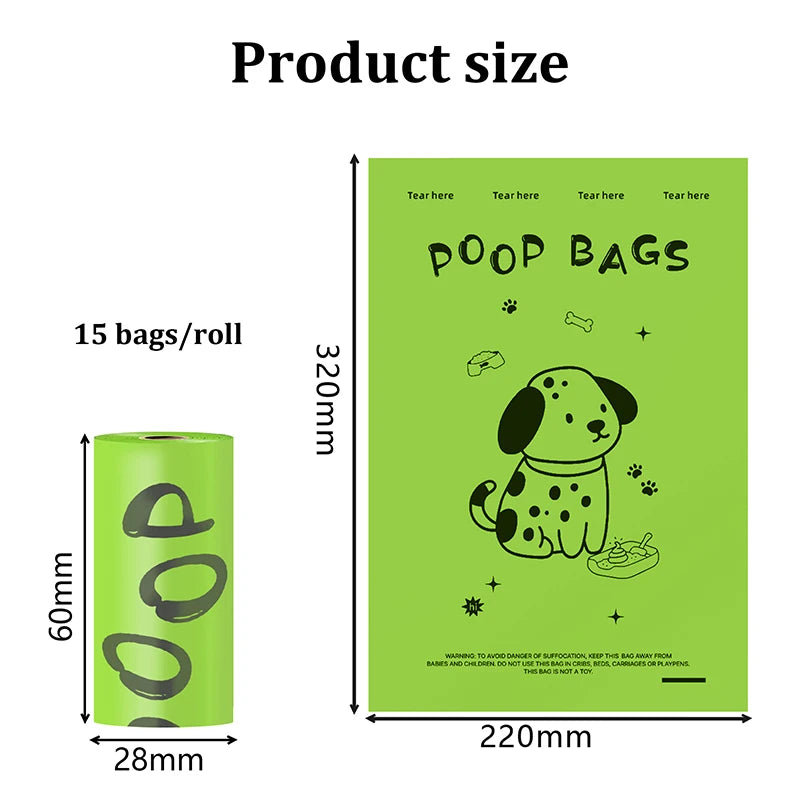 EPI Biodegradable Lavender Dog Poop Bags with Dispenser