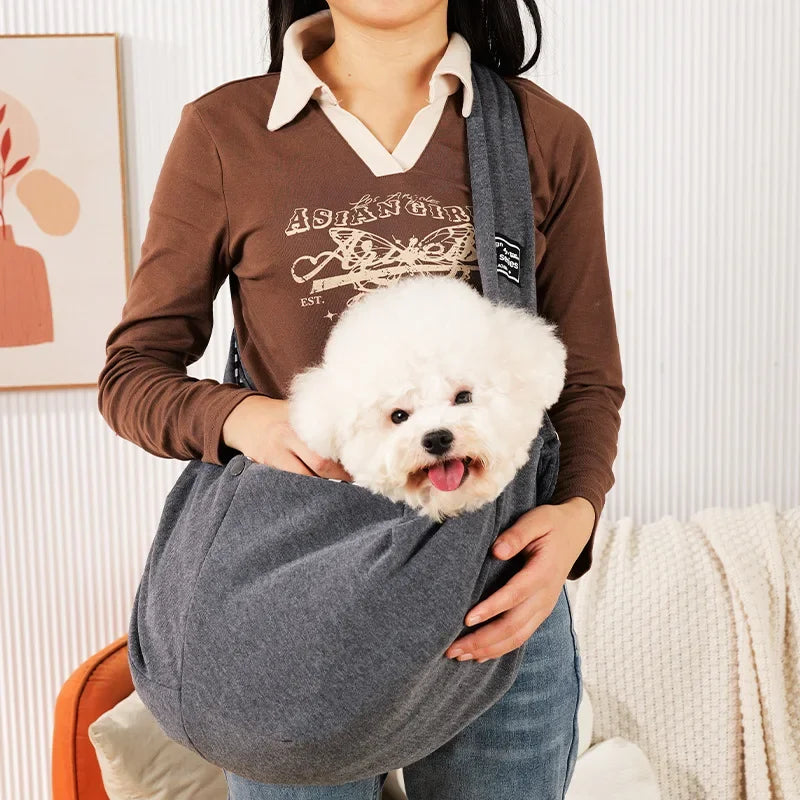 Portable Pet Sling Carrier – Comfortable Crossbody Bag for Cats & Dogs